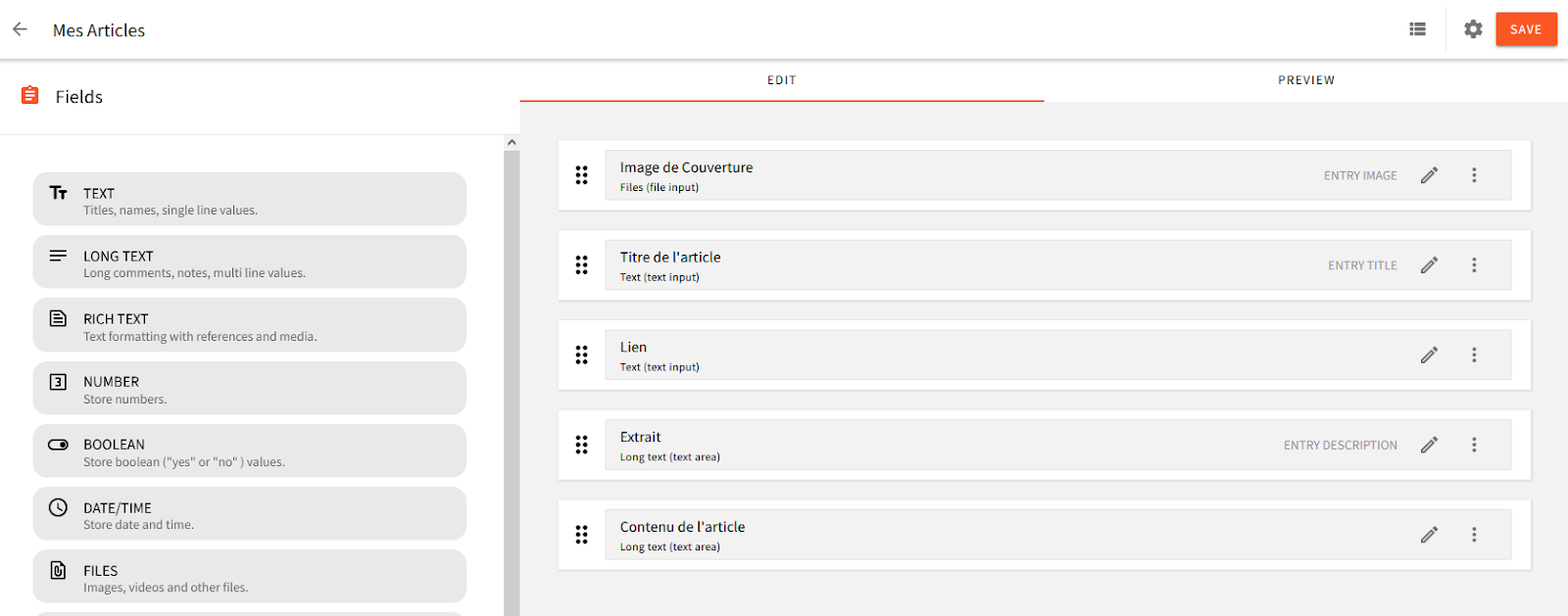 French Article Model
