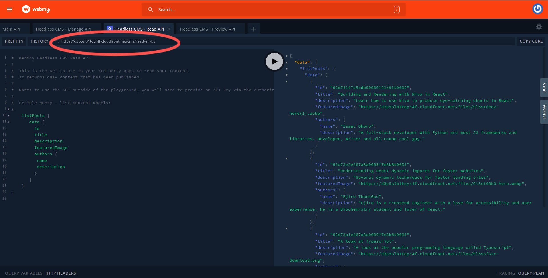 The API Playground