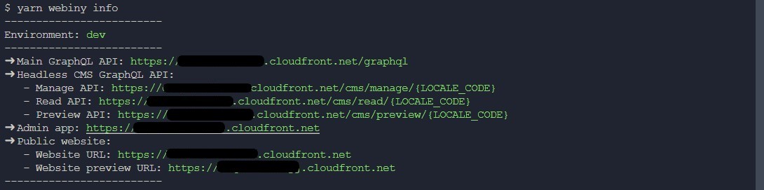 Webiny info