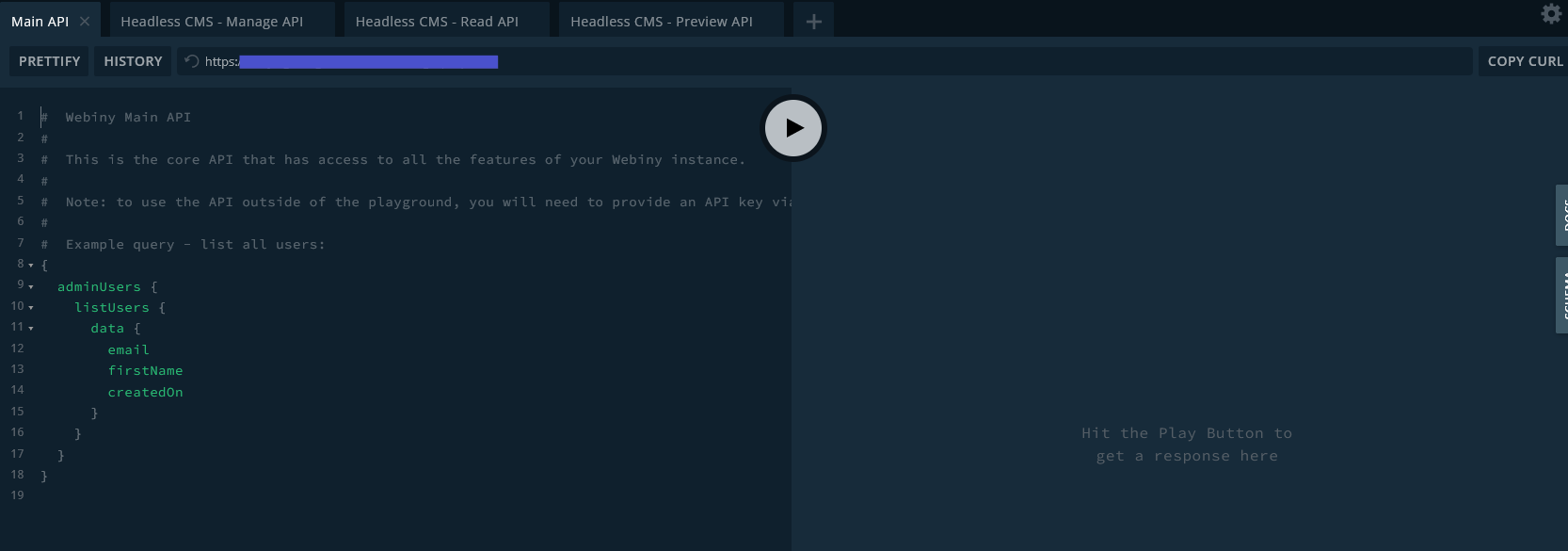 API Playground