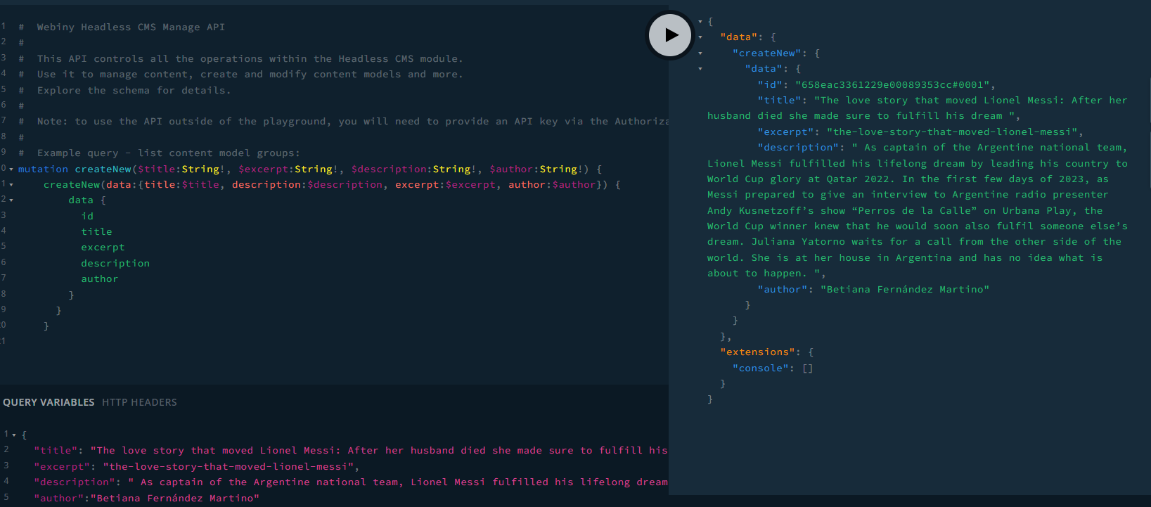 Create News Post
