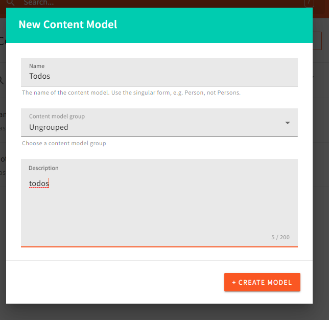 Creating the to do model