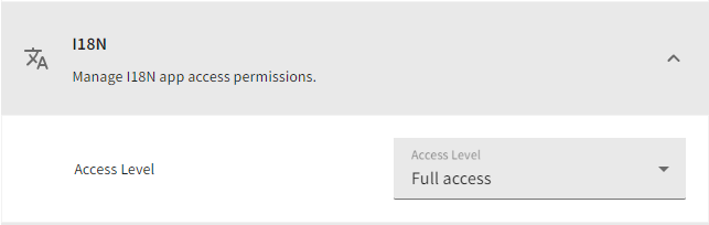 Granting full access to internationalisation