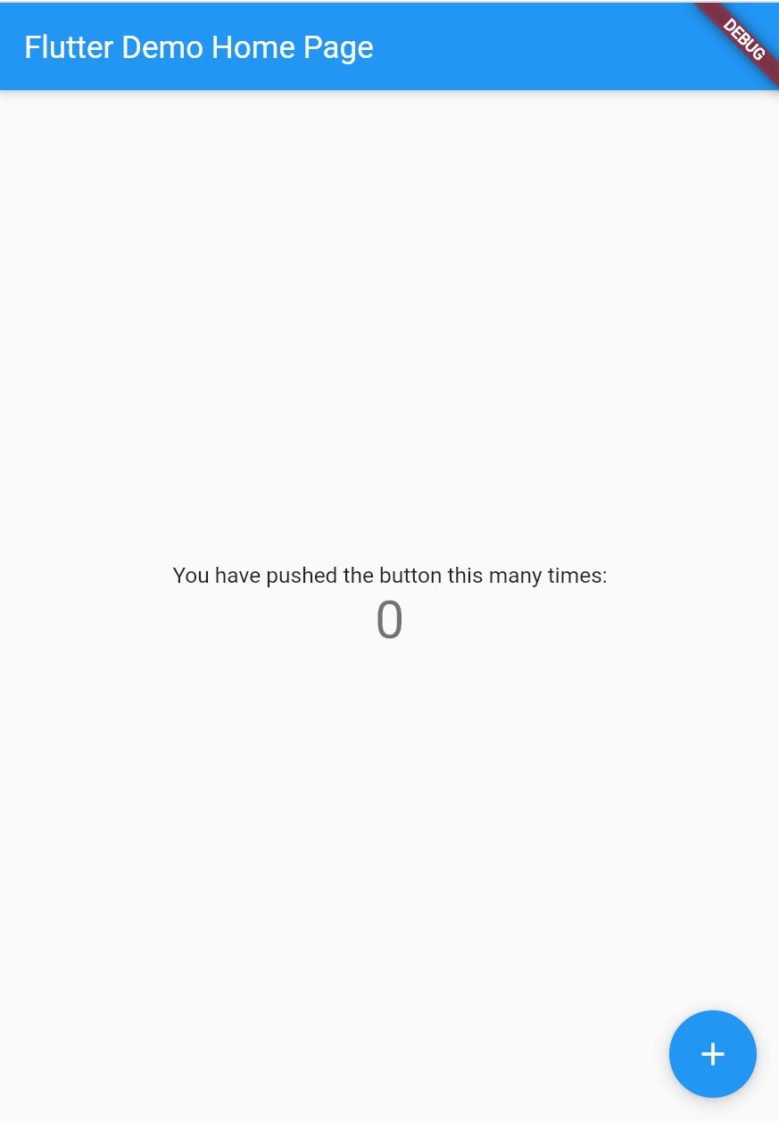flutter demo home page