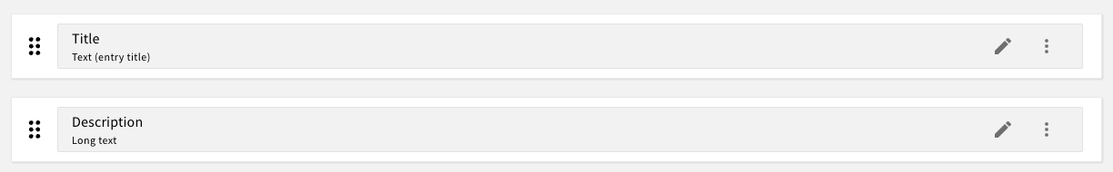 Organise your fields