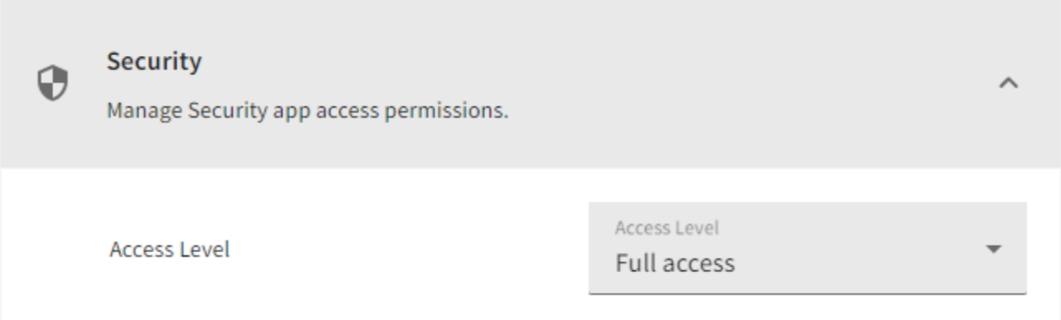 API access security interface