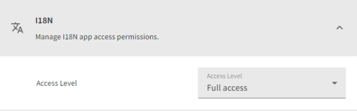 Internationalization API interface