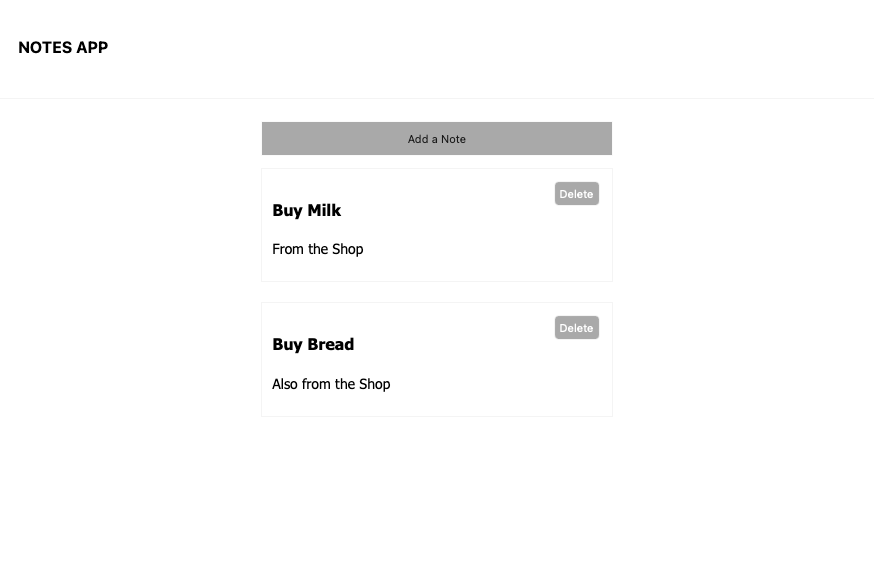Creating a note using our Next.js app