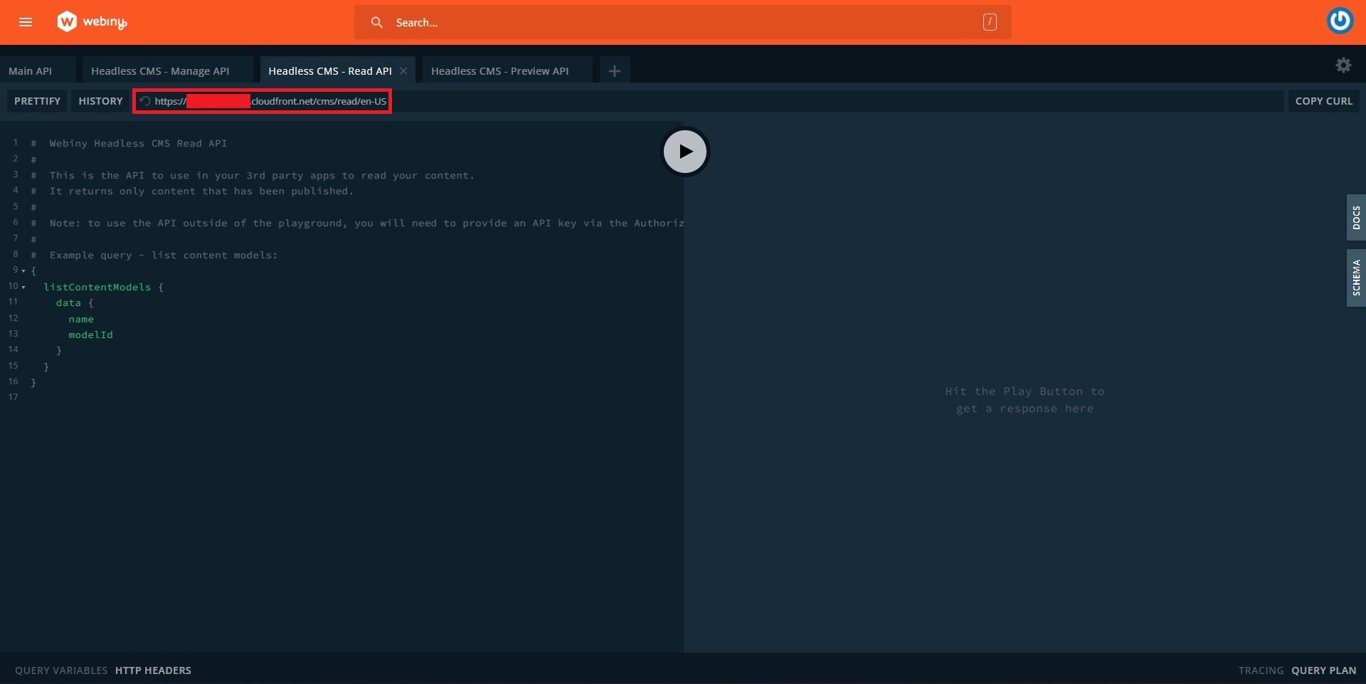 Read API URL