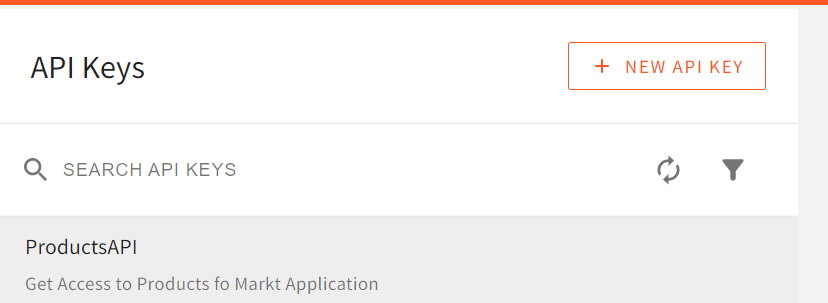 New API key