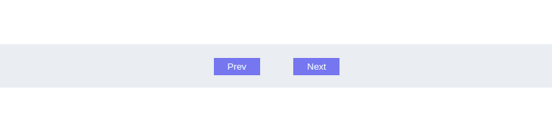Previous and next buttons showing in the UI