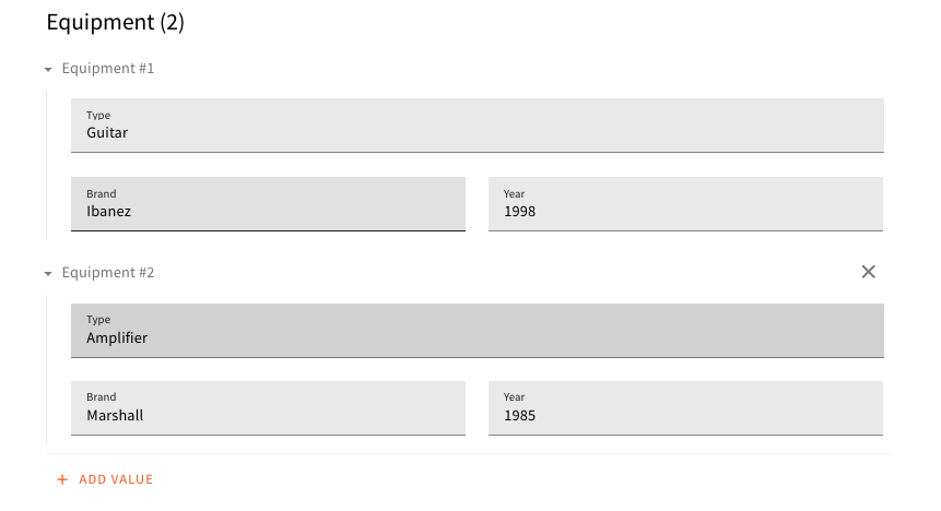 Multi Value Model Preview